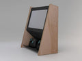 Black Walnut Mini Wall Mounted Arcade Console with 15.6" 1080p LCD, 1TB SSD, 2 Wireless Controllers W954