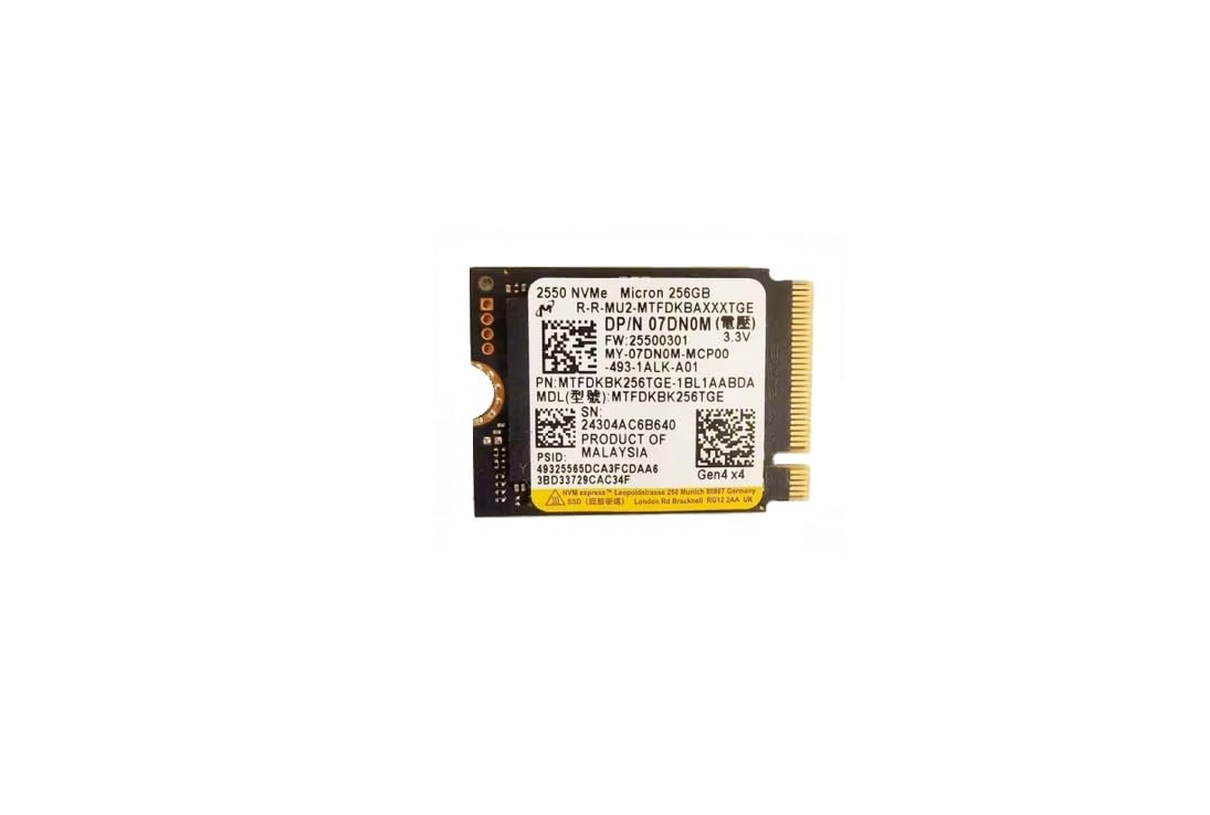 256GB M.2 PCI-e GEN4 NVME Internal Solid State Drive 30mm 2230 C92518