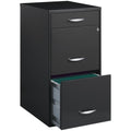 Charcoal Metal 3 Drawer Vertical Filing Cabinet V307595
