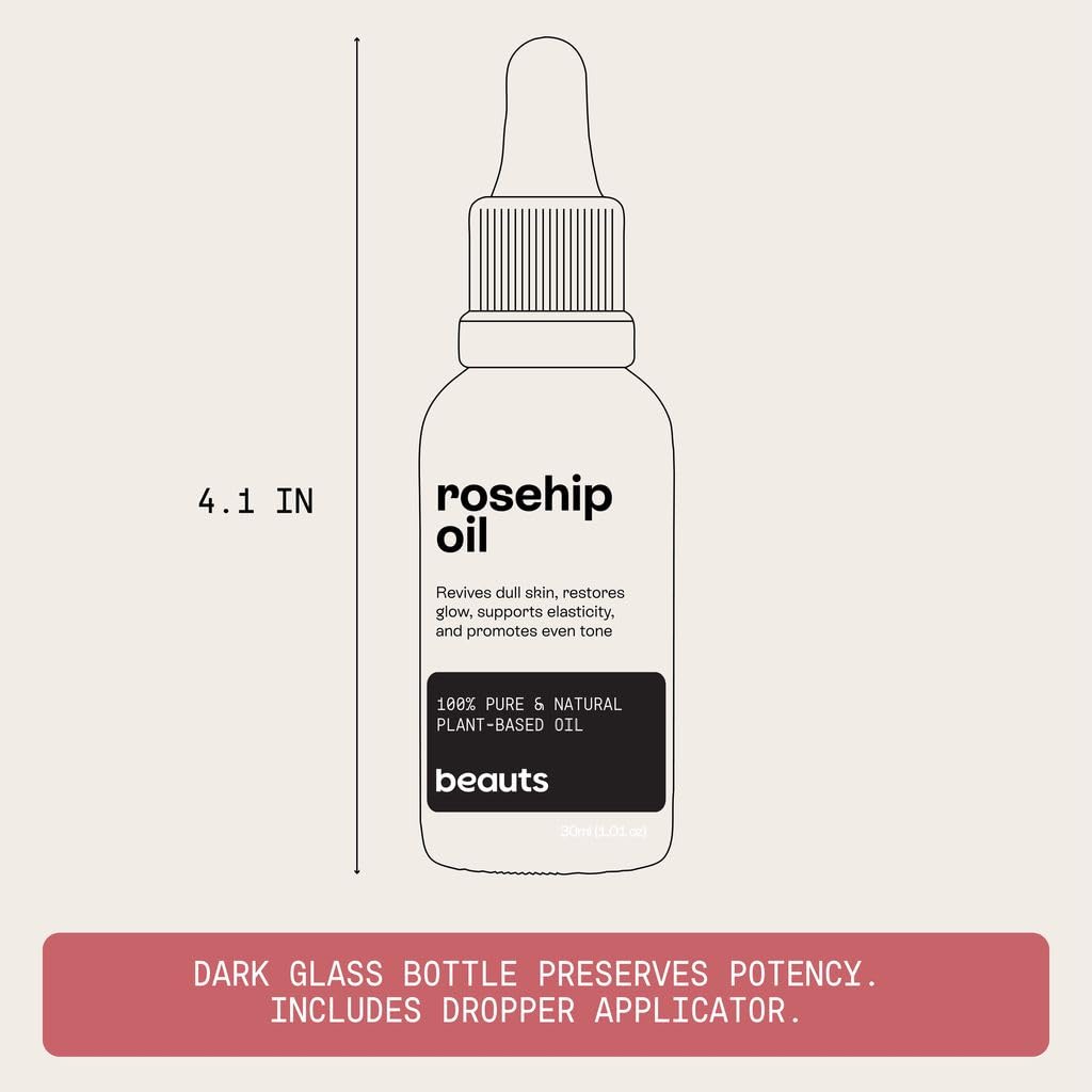 Cold-Pressed Unrefined Rosehip Seed Oil 1 oz H904219