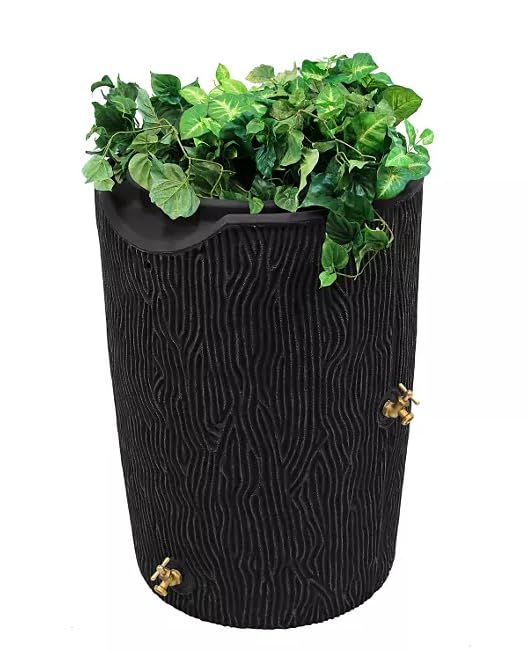 50-Gallon Wood Grain Rain Barrel N641479