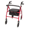 Height Adjustable Rolling Walker with Wheels and Seat S3374