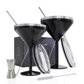 8 oz Stainless Steel Insulated Martini Glass Set of 2 W523