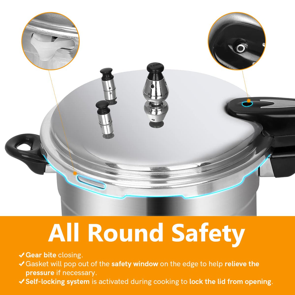 5.3 Qt Aluminum Stovetop Pressure Cooker & Canner R12601
