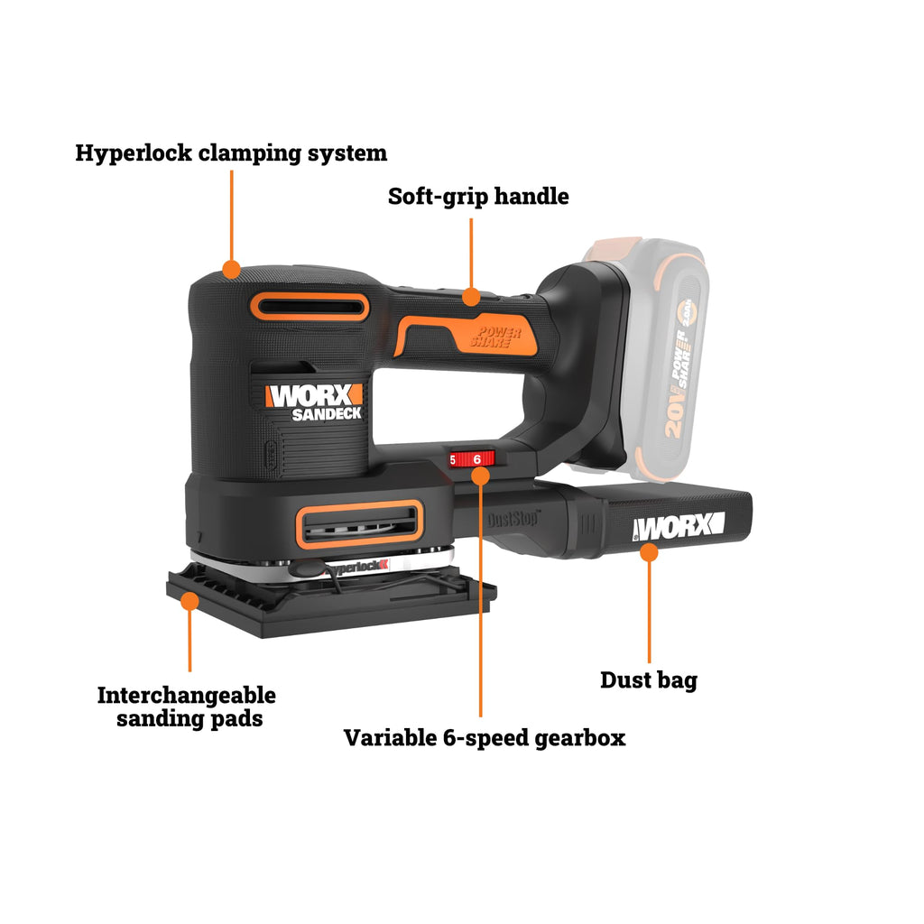 Cordless Multi Sander 20V 5-in-1 S11555