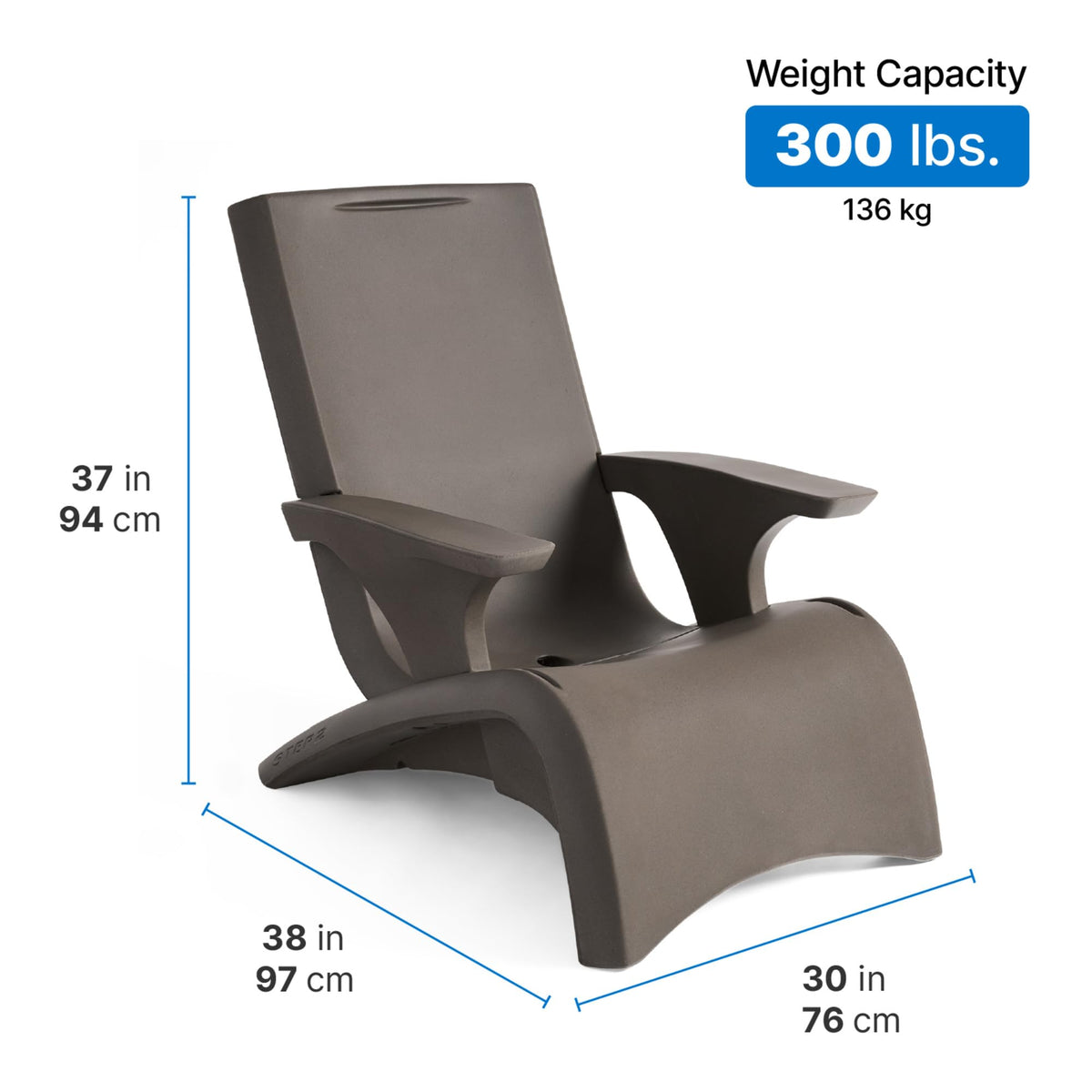 Dark Cedar Adirondack Chair D410