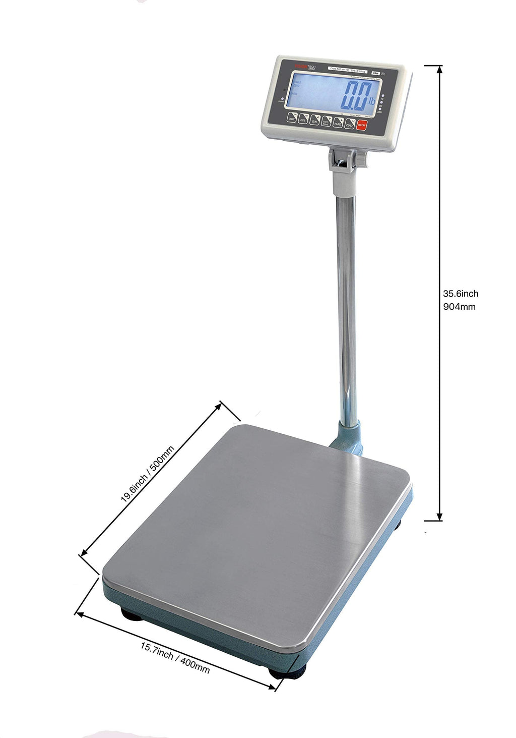 500lb Capacity Lb/Kg Switchable Bench Scale C78525