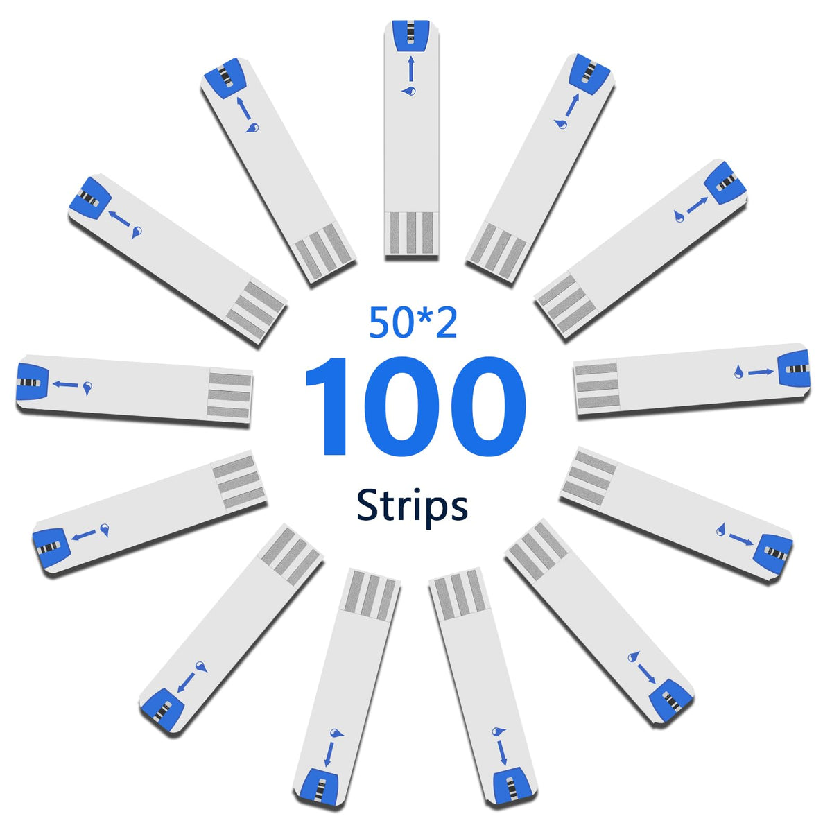 Glucose Test Strips 100 Count No Coding G782227