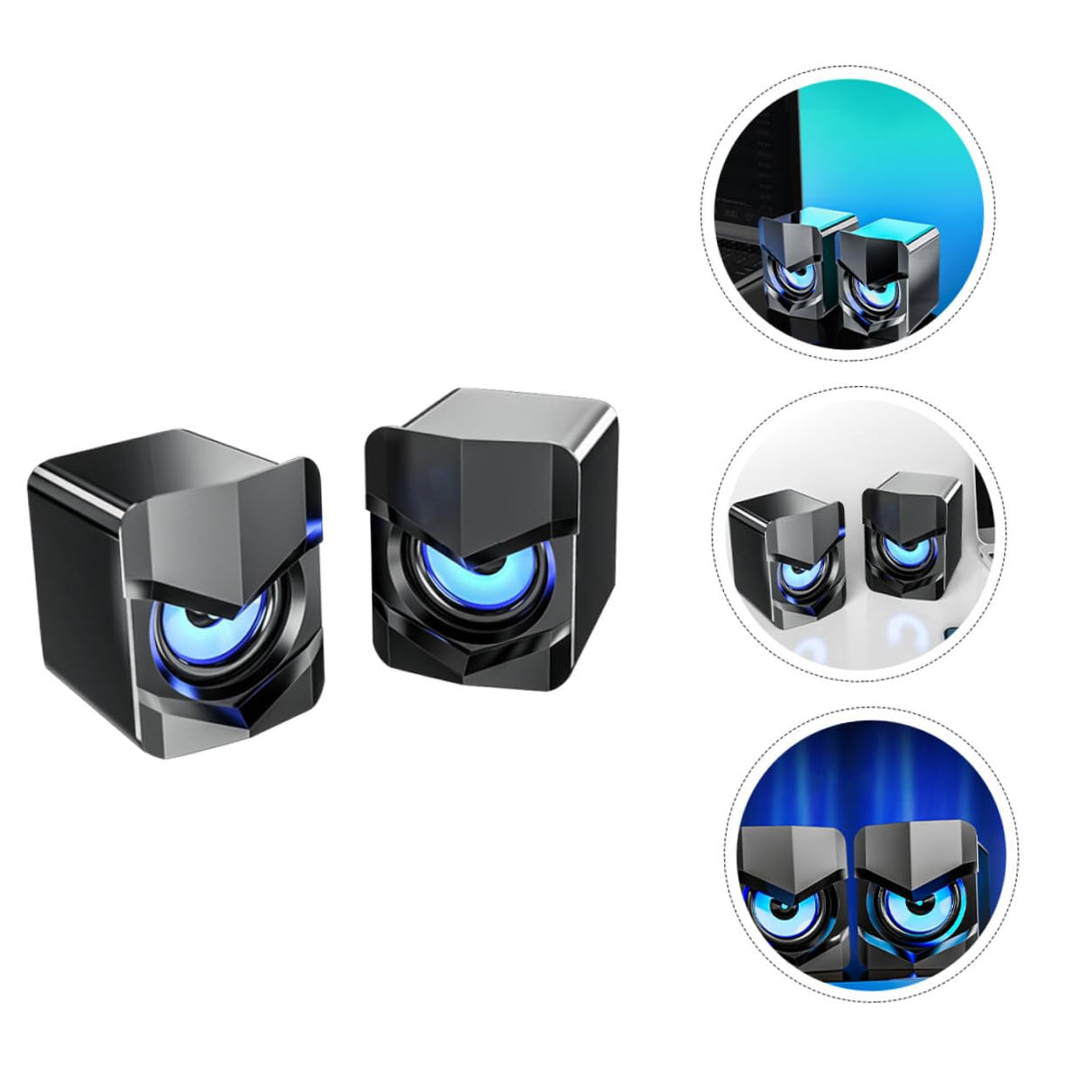 2 Pack Mini USB Powered Computer Speakers I916