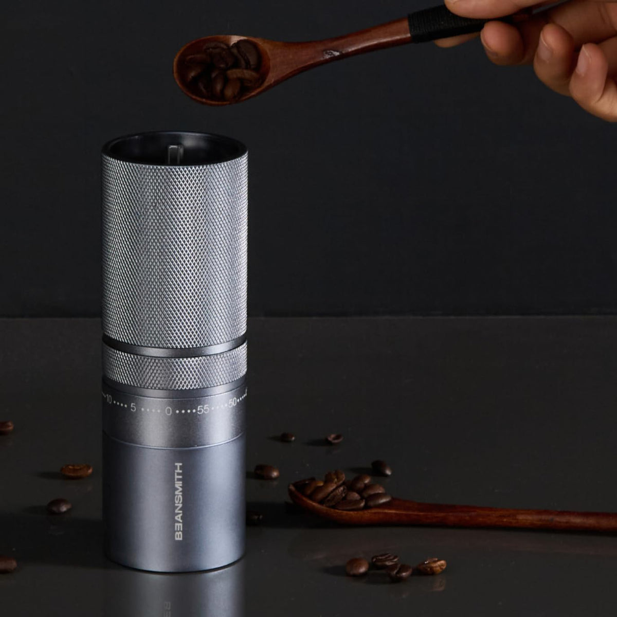 Manual Coffee Grinder 7 Star Stainless Steel Conical Burr 30g Capacity B634575