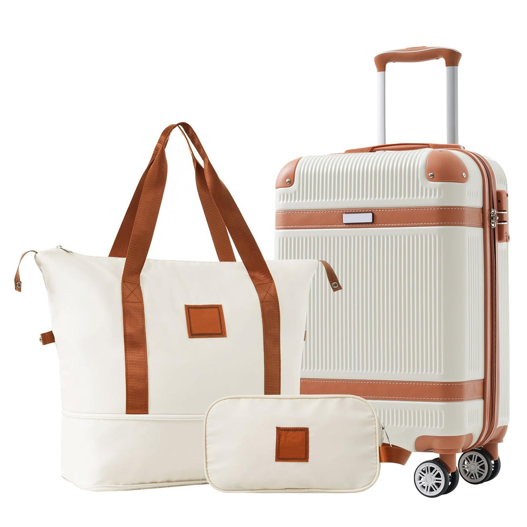 3 Piece Hardside Spinner Luggage Set with TSA Lock D89793