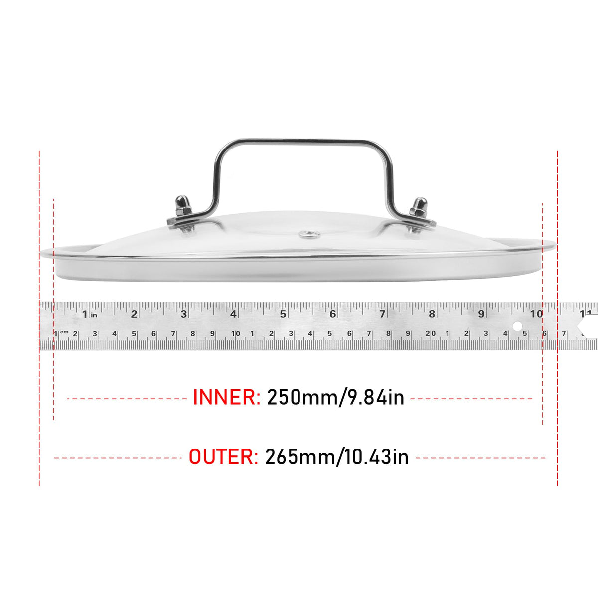 10 Inch Tempered Glass Pot & Pan Lid N2688