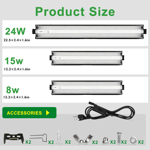 15W T5 HO UVB Terrarium Hood with Detachable Curved Reflector H666