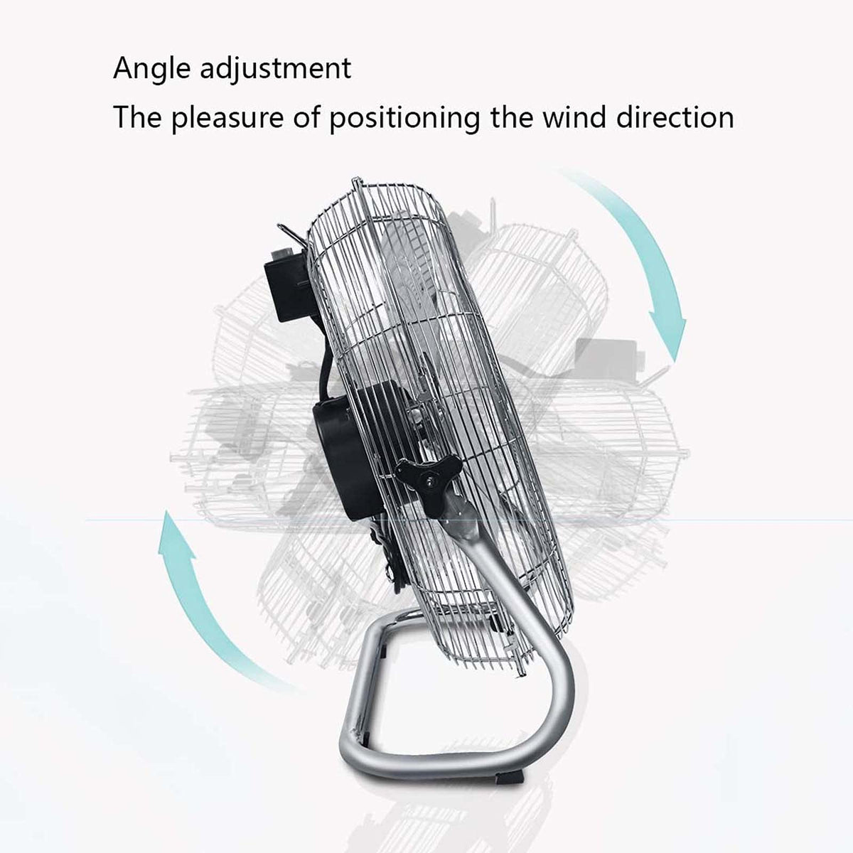 18 Inch 3 Speed Adjustable Tilt Metal Floor Fan U4372