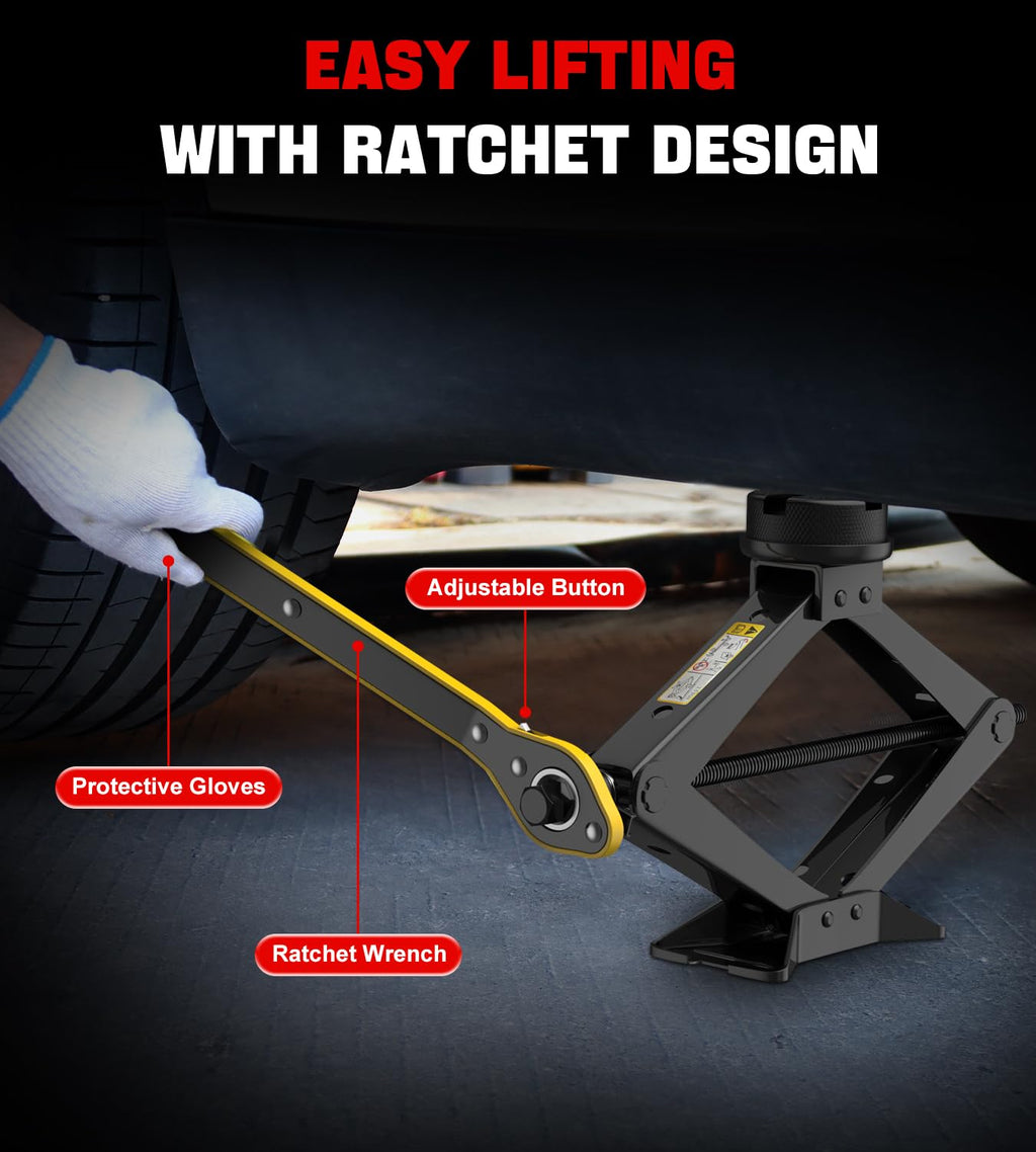 2.5 Ton Black Scissor Lift Jack T11138