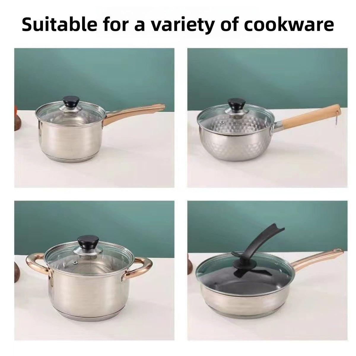 10 Inch Tempered Glass Replacement Pan Lid with Steam Vent Q659432