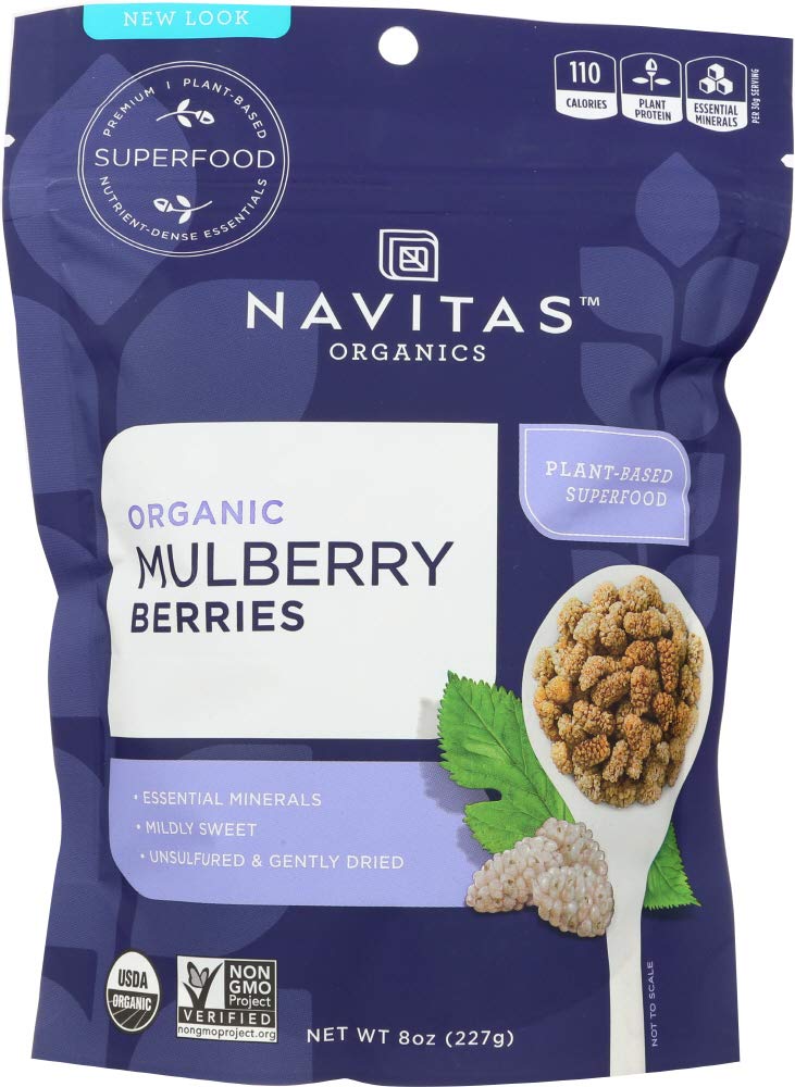 Organic Sun-Dried White Mulberries 8 oz C300745