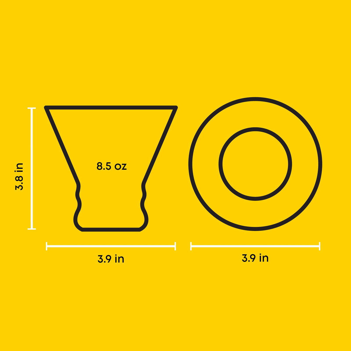 Stemless Martini Glasses Set of 4 W721