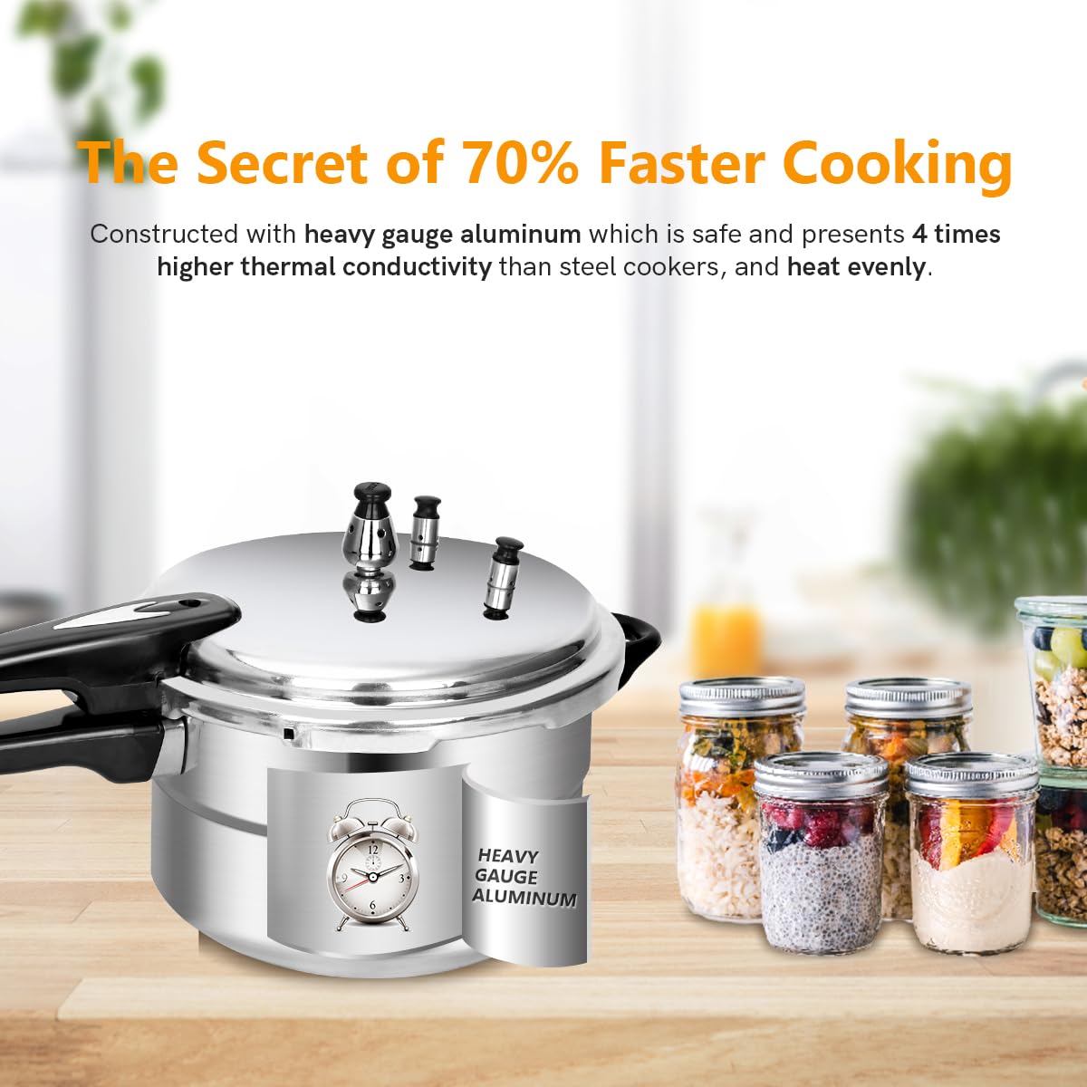 5.3 Qt Aluminum Stovetop Pressure Cooker & Canner R12601
