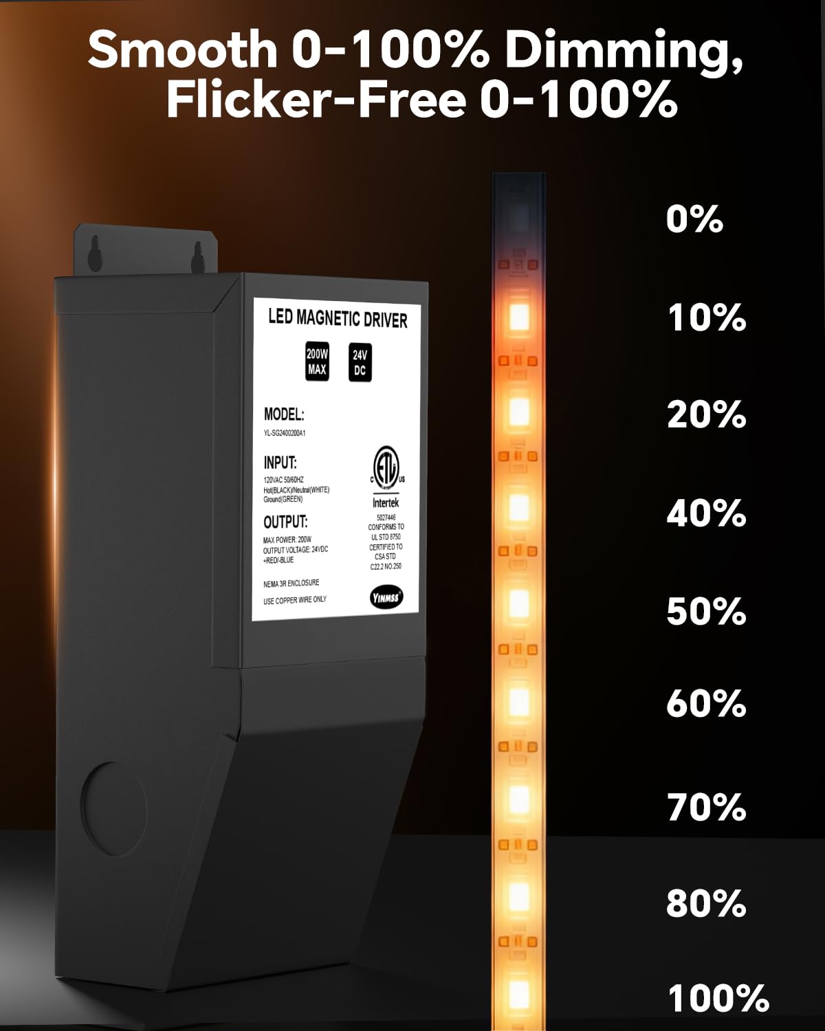24V 200W Dimmable LED Driver F228