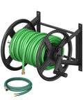 Wall Mounted Garden Hose Reel with Leader Hose F496251