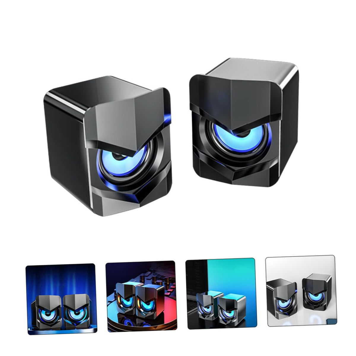 2 Pack Mini USB Powered Computer Speakers I916