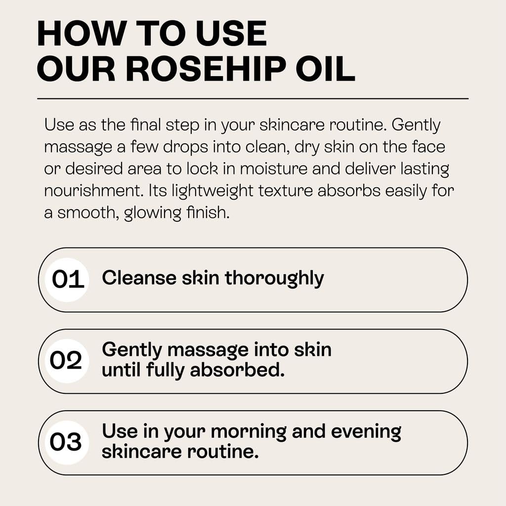 Cold-Pressed Unrefined Rosehip Seed Oil 1 oz H904219