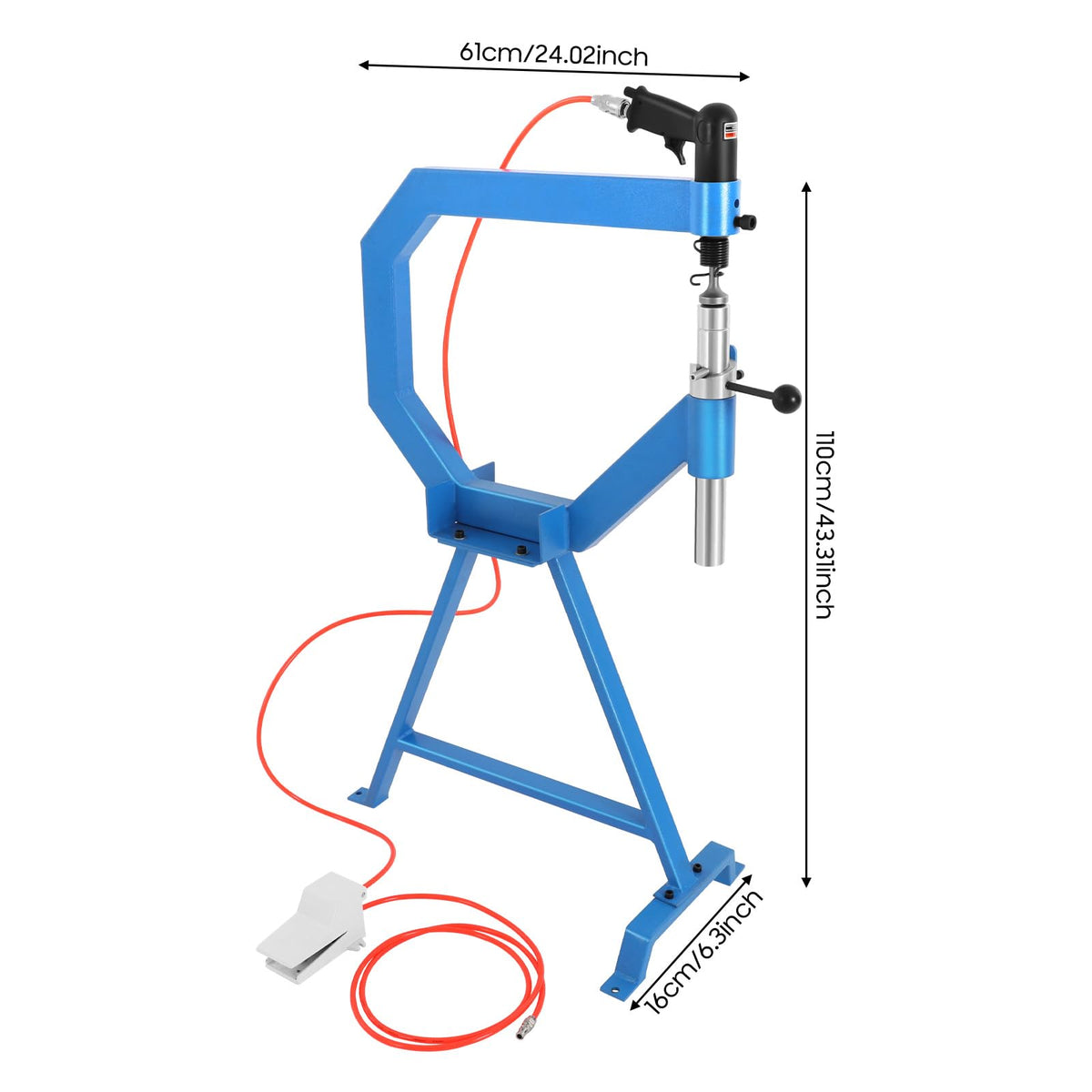 Pneumatic Planishing Hammer with Foot Pedal & Steel Stand Z782