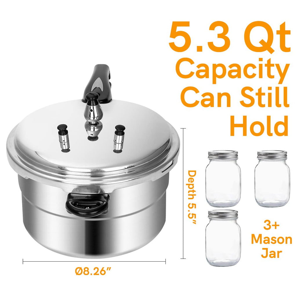 5.3 Qt Aluminum Stovetop Pressure Cooker & Canner R12601