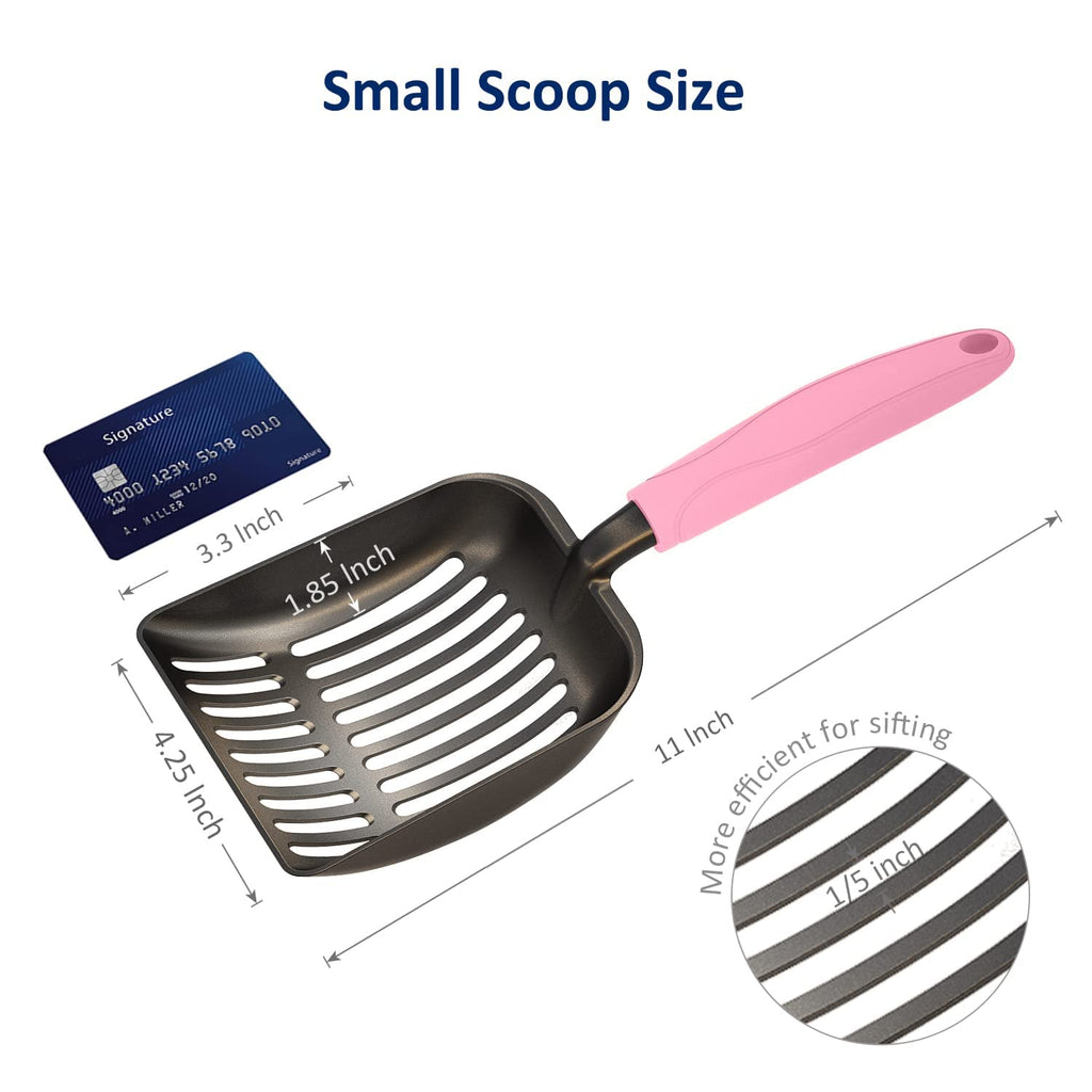 Non-Stick Aluminum Alloy Cat Litter Scoop with Long Handle X44594