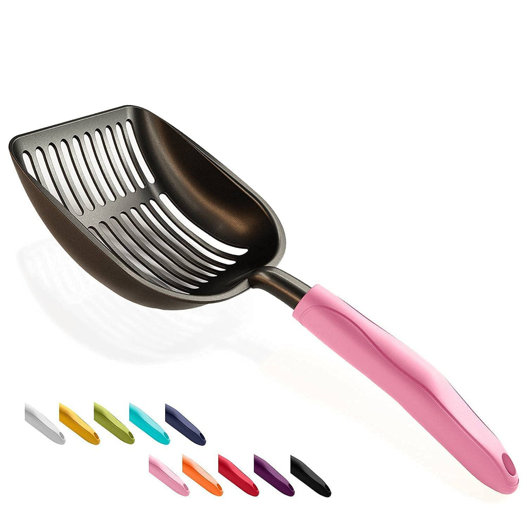 Non-Stick Aluminum Alloy Cat Litter Scoop with Long Handle X44594