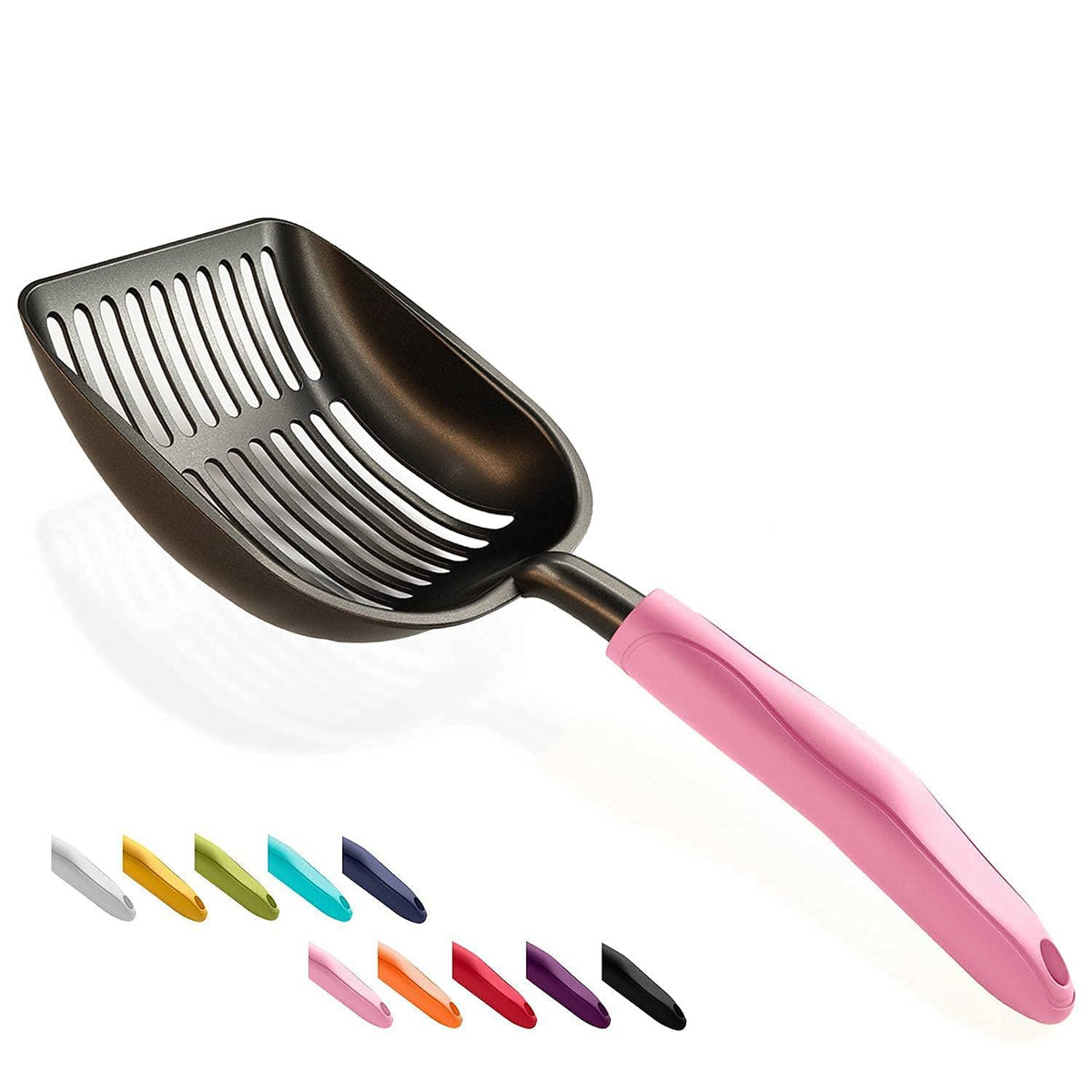 Non-Stick Aluminum Alloy Cat Litter Scoop with Long Handle X44594