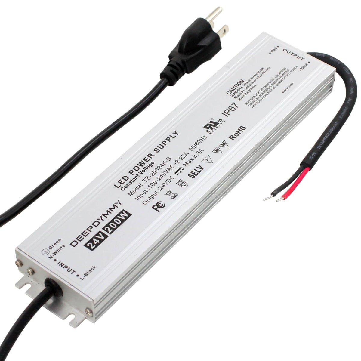 24V 200W Waterproof IP67 Power Supply B6785