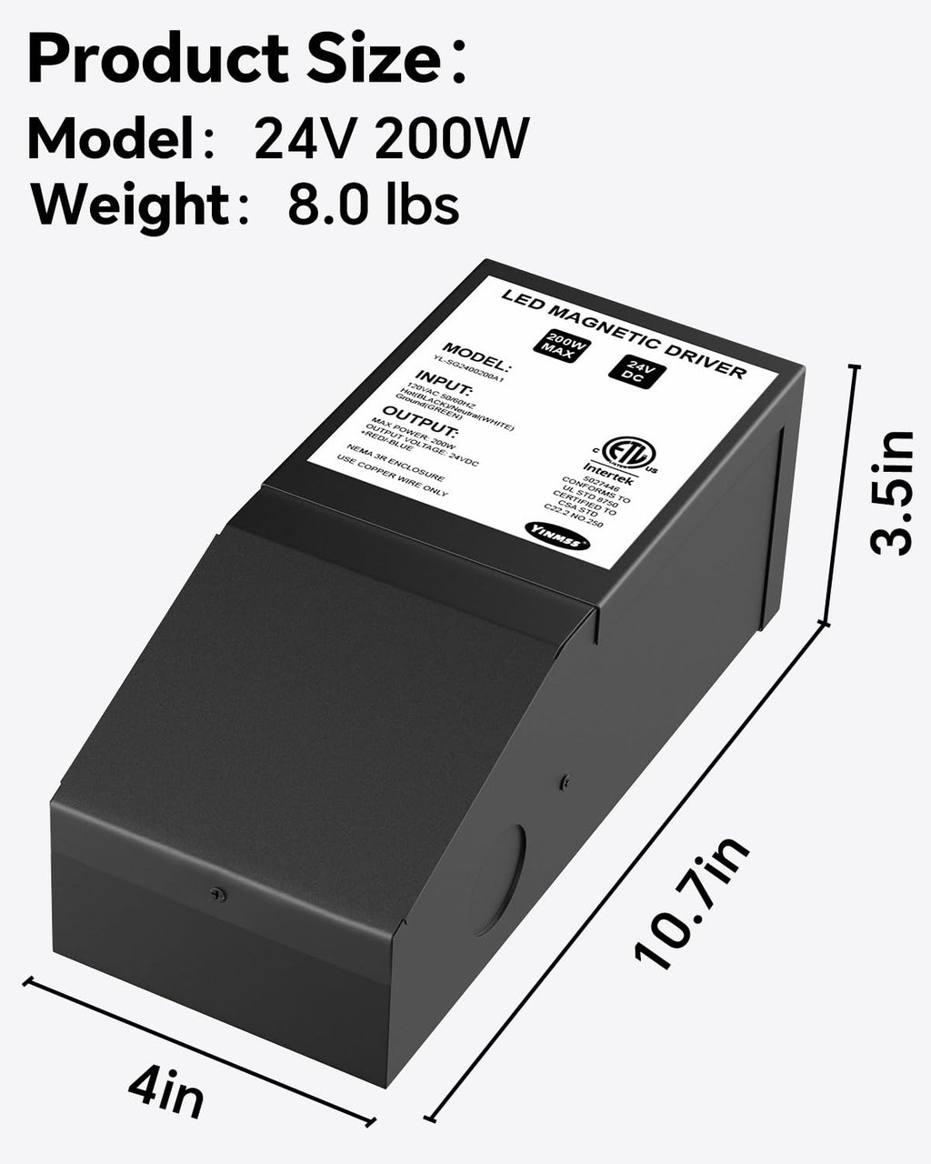 24V 200W Dimmable LED Driver F228