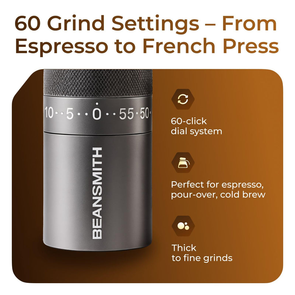 Manual Coffee Grinder 7 Star Stainless Steel Conical Burr 30g Capacity B634575