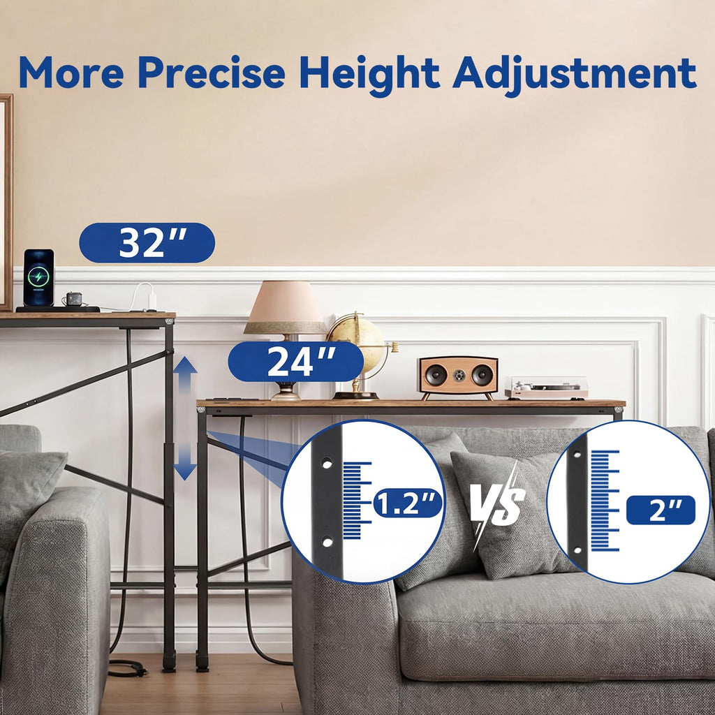 78.8 Inch Narrow Console Table with 2 AC Outlet S8140