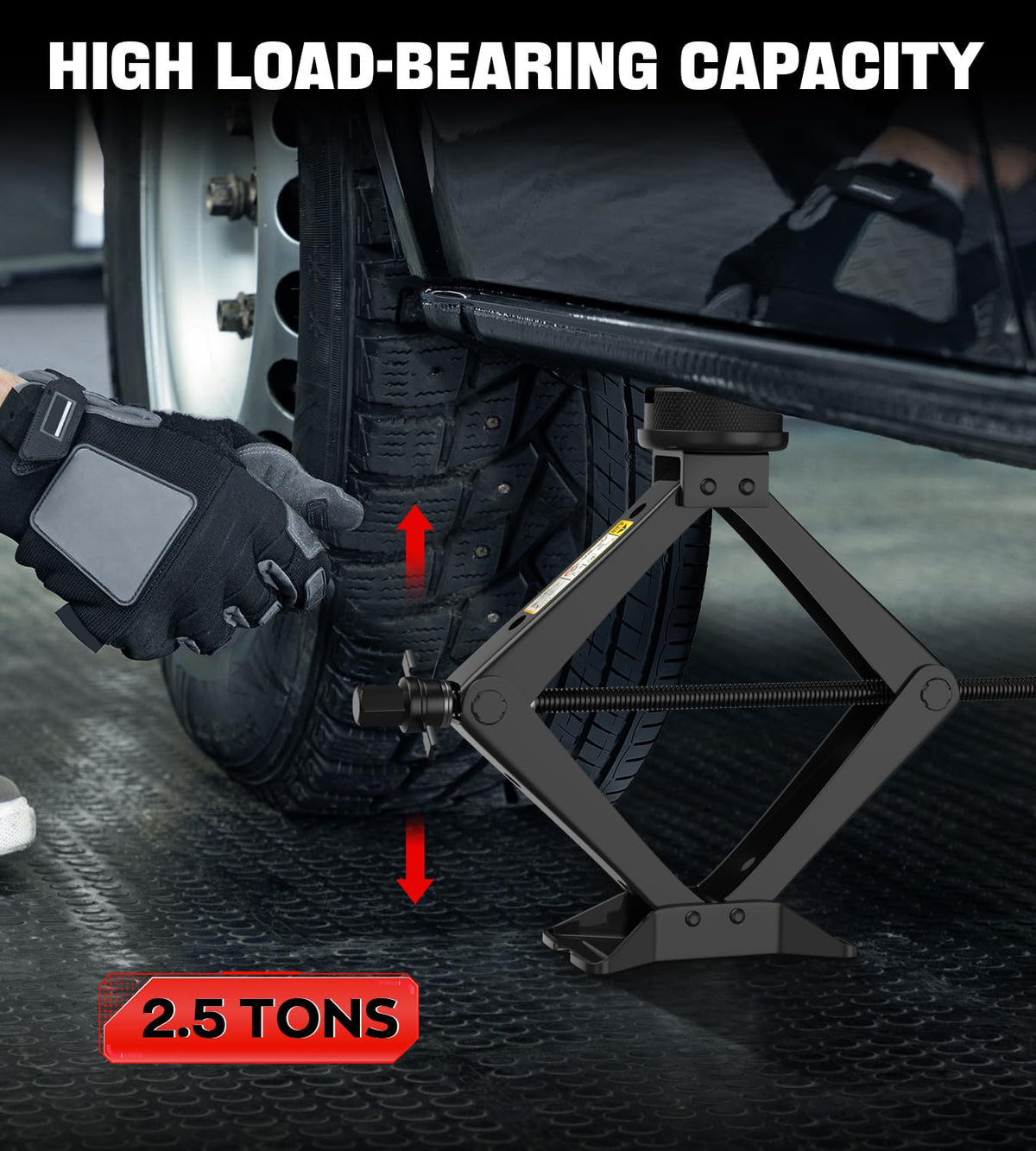 2.5 Ton Black Scissor Lift Jack T11138