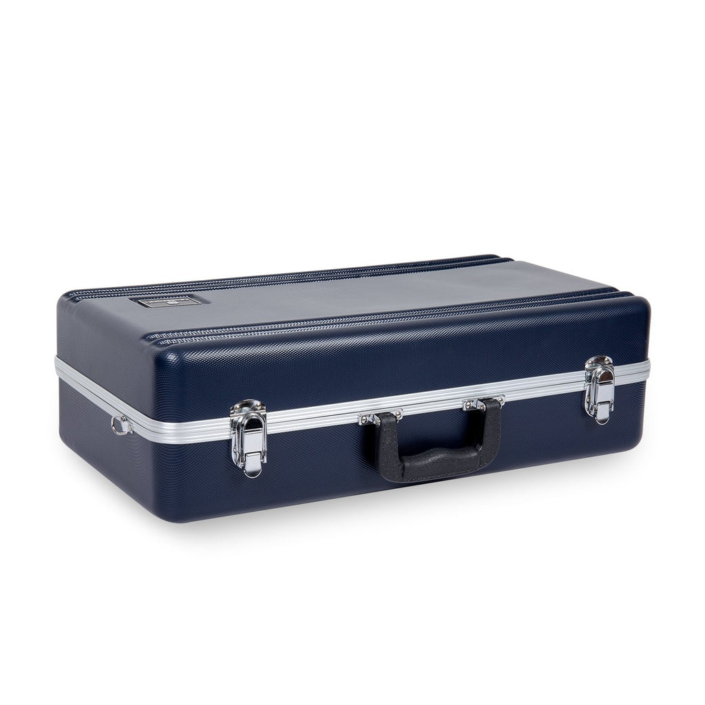 Textured Blue ABS Trumpet Case with Velvet Interior Y53671