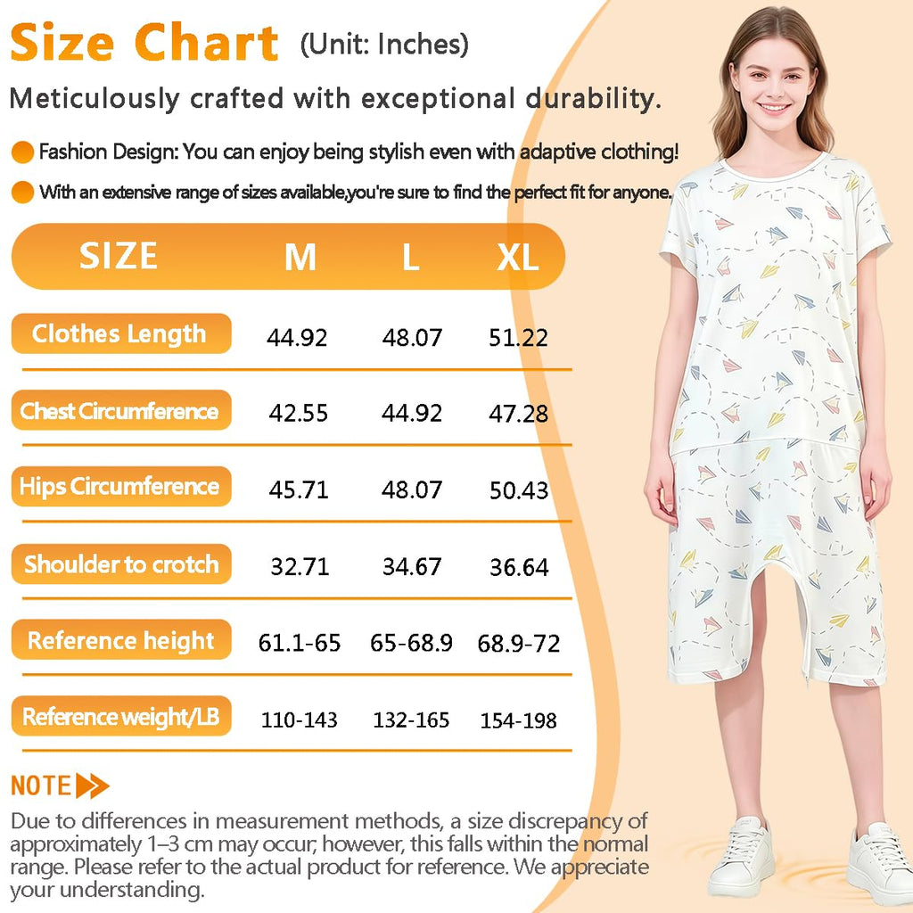 Anti-Strip Adaptive Jumpsuit with Back-Zipper V2893
