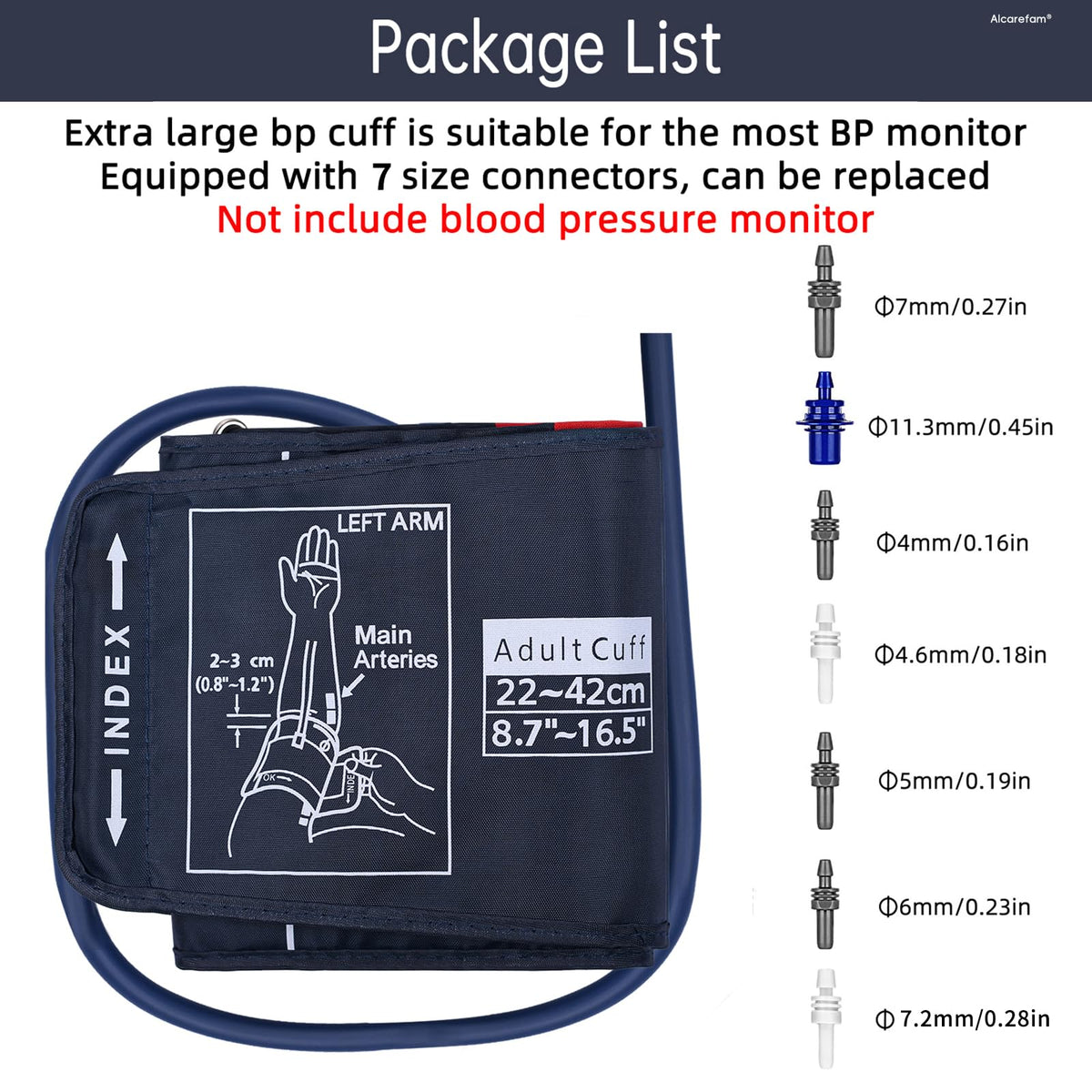 Large Blood Pressure Cuff, 8.7”-16.5” F5396