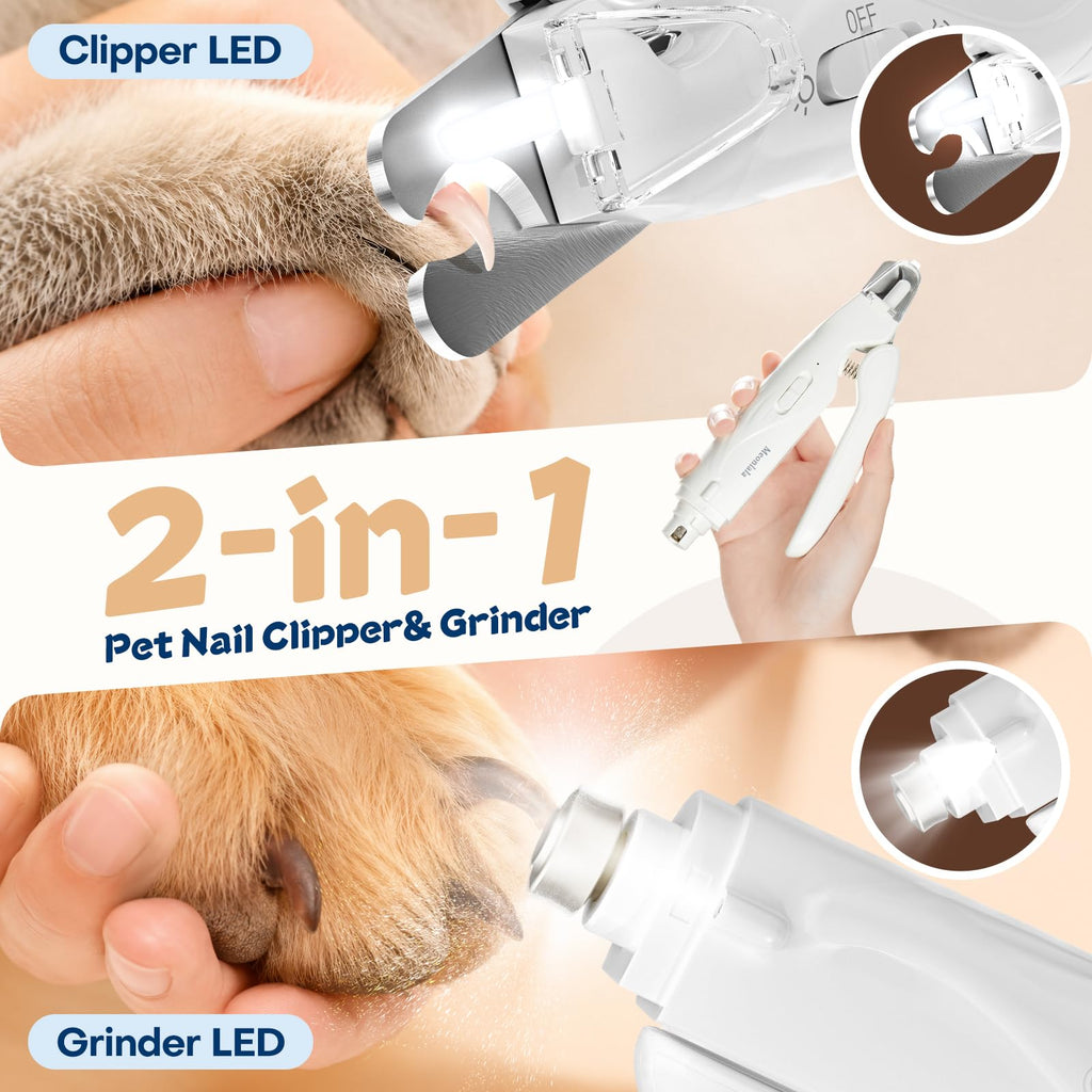 Dog Nail Clippers with Light and Dog Nail Grinder V7836