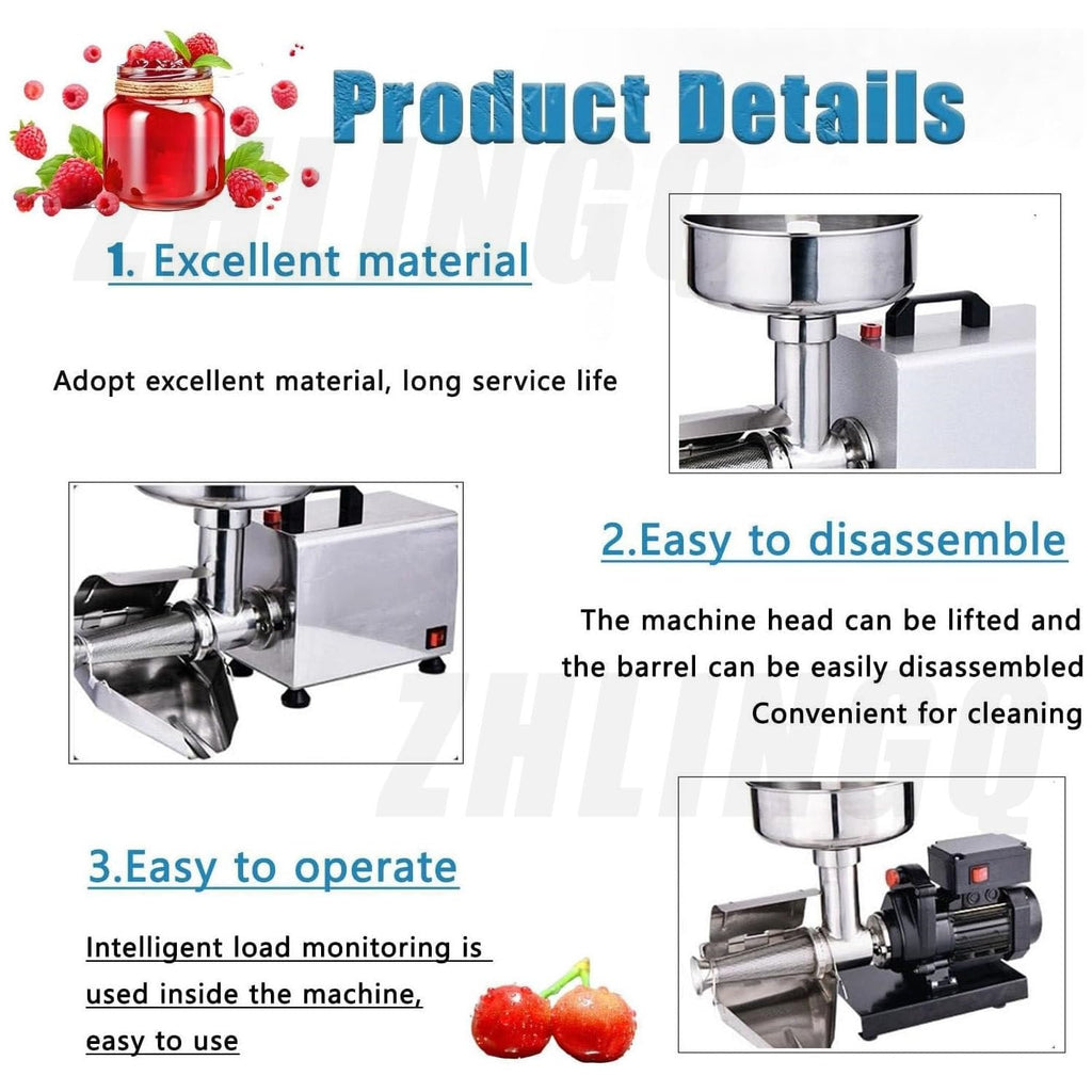 450W Stainless Steel Electric Food Mill W451
