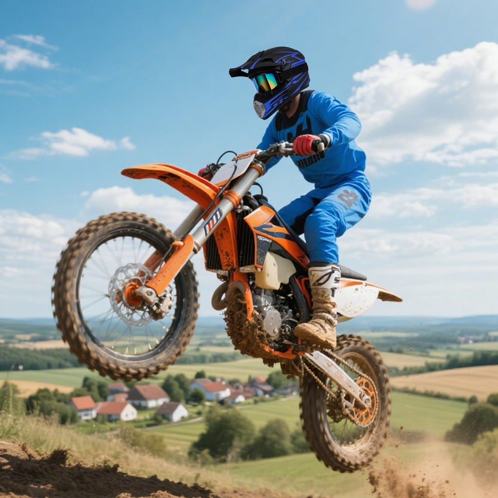 Youth Kids DOT Approved Full Face Motocross Helmet I4048