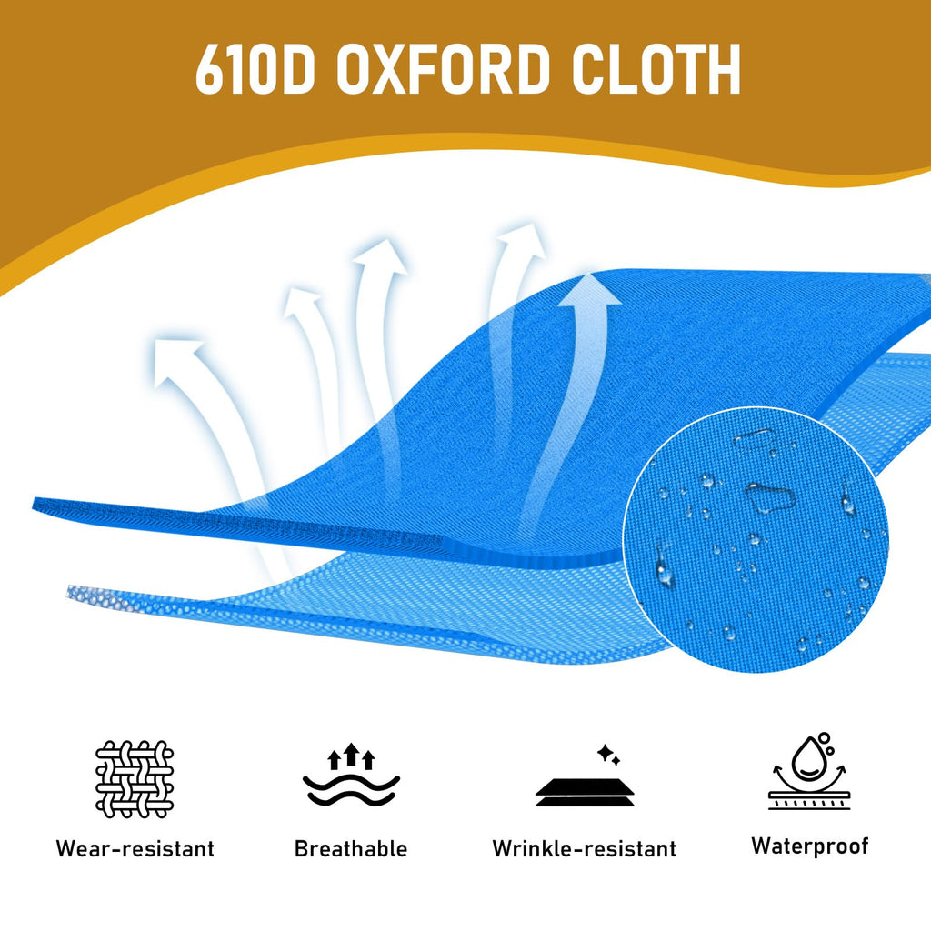 Folding Camping Cot with Carry Bag, Blue Q53037
