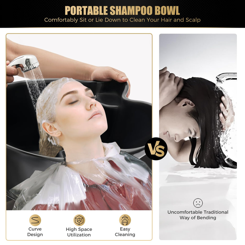 Portable Shampoo Bowl with 2 Bucket L52336