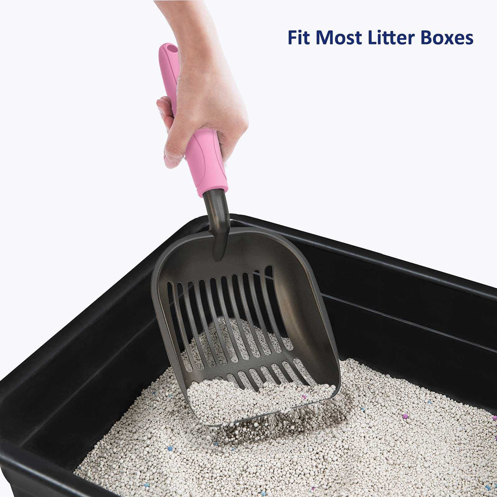 Non-Stick Aluminum Alloy Cat Litter Scoop with Long Handle X44594