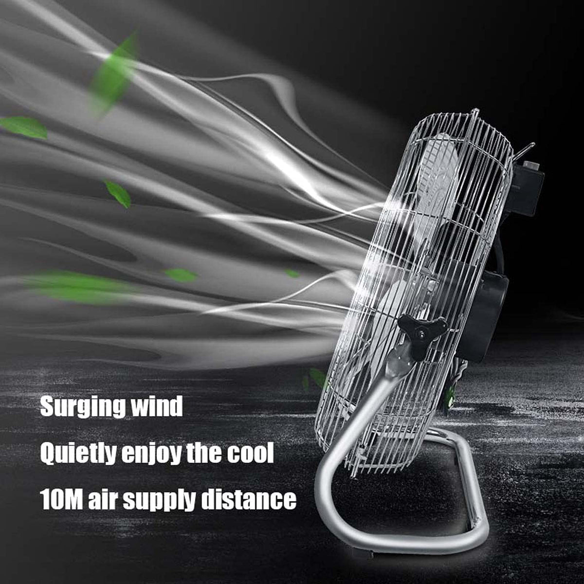 18 Inch 3 Speed Adjustable Tilt Metal Floor Fan U4372