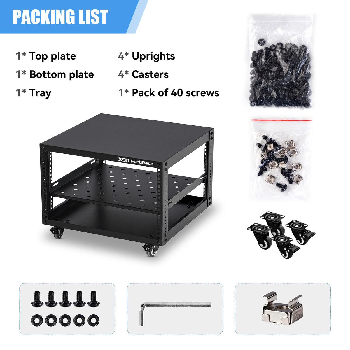 6U Open Frame Rack E742