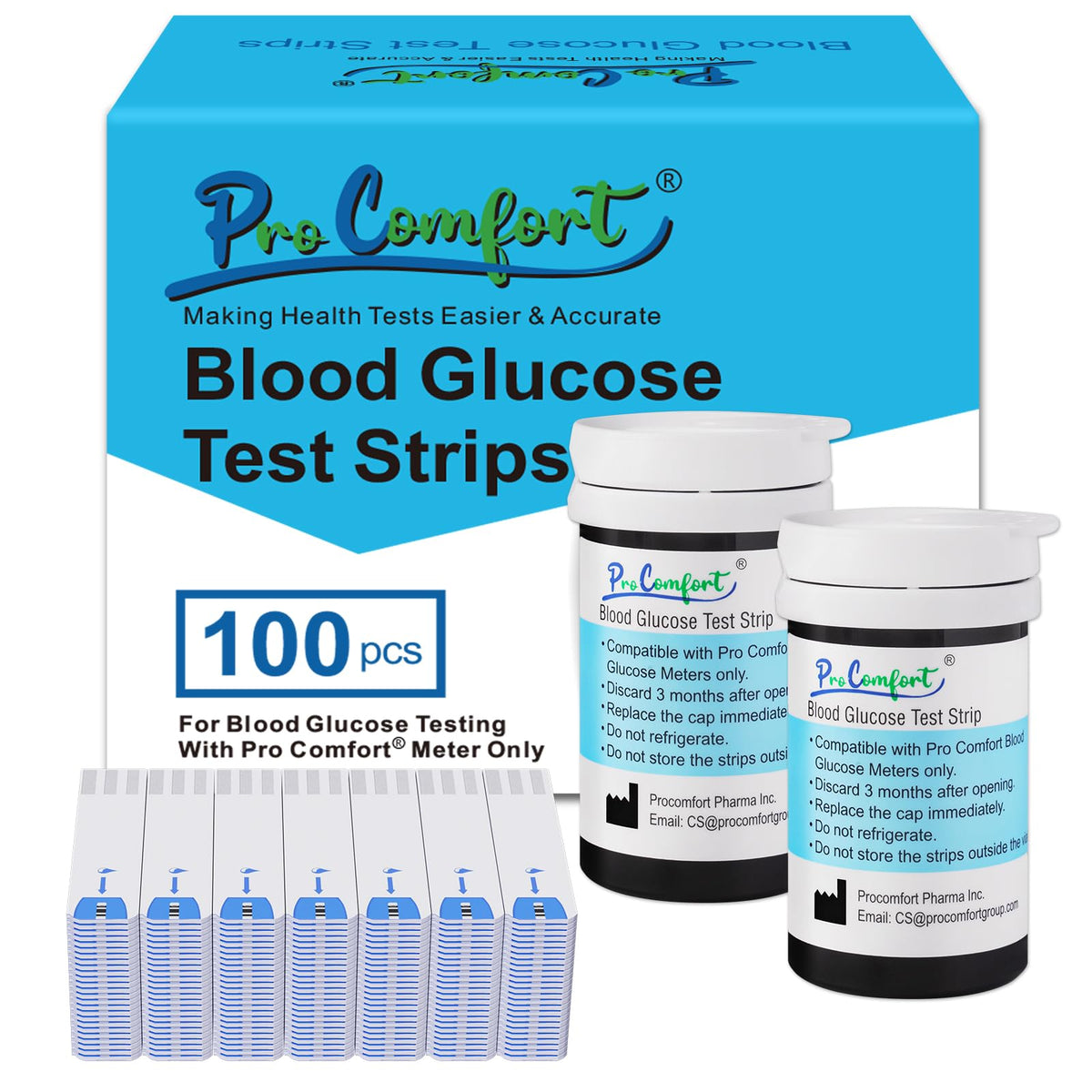 Glucose Test Strips 100 Count No Coding G782227