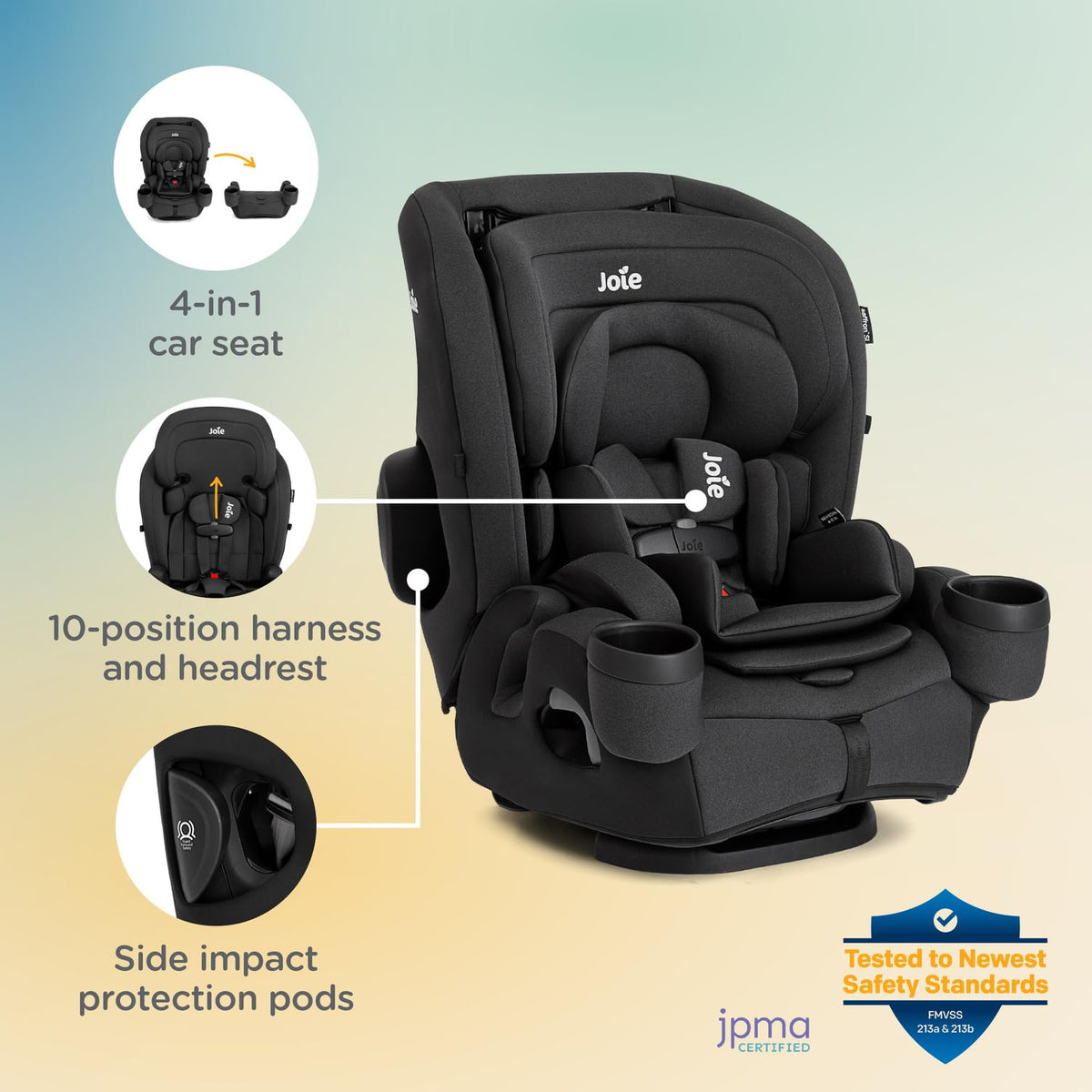 4-in-1 Convertible Car Seat C732